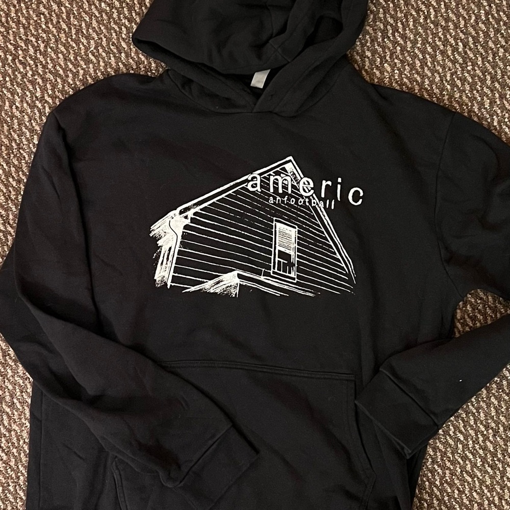 Next Level Apparel Black American Football House Sweatshirt